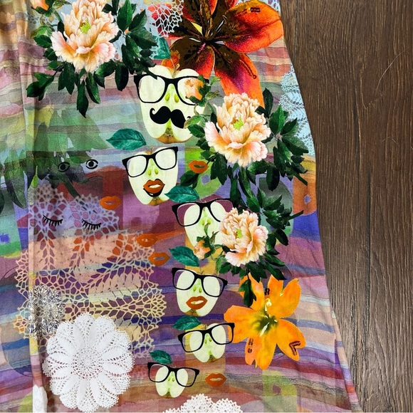 Desigual Women’s Striped Tutti Frutti Dress SZ SM - Picture 3 of 8